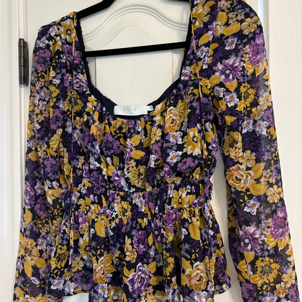 ASTR The Label Floral Blouse